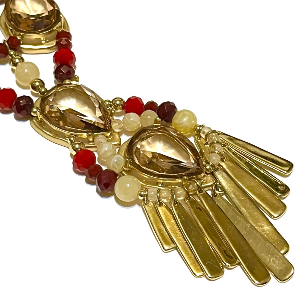 Chico’s Statement Necklace With Dangles - image 3